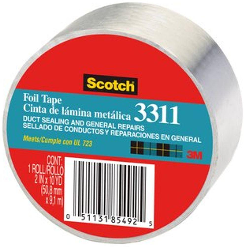 3M 3311-10A 2" X 10 Yards Scotch Aluminum Foil Tape