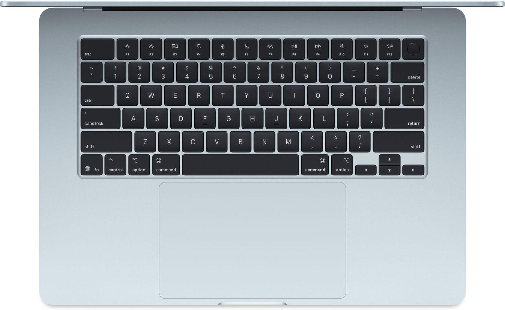 MacBook Air (2025) 15.3-inch - Sky Blue - Apple M4 Chip: 10-Core CPU/10-Core GPU - 16GB RAM - SSD 256GB