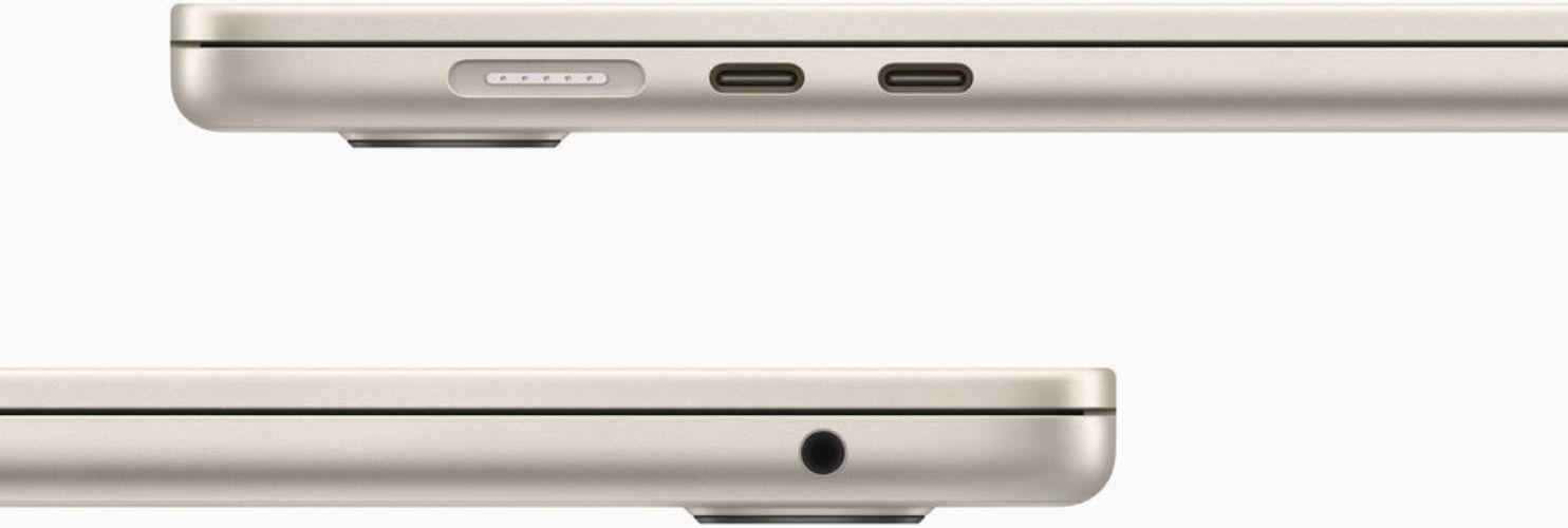 MacBook Air (2023) 15.3-inch - Starlight - Apple M2 Chip: 8-Core CPU/10-Core GPU - 8GB RAM - SSD 256GB