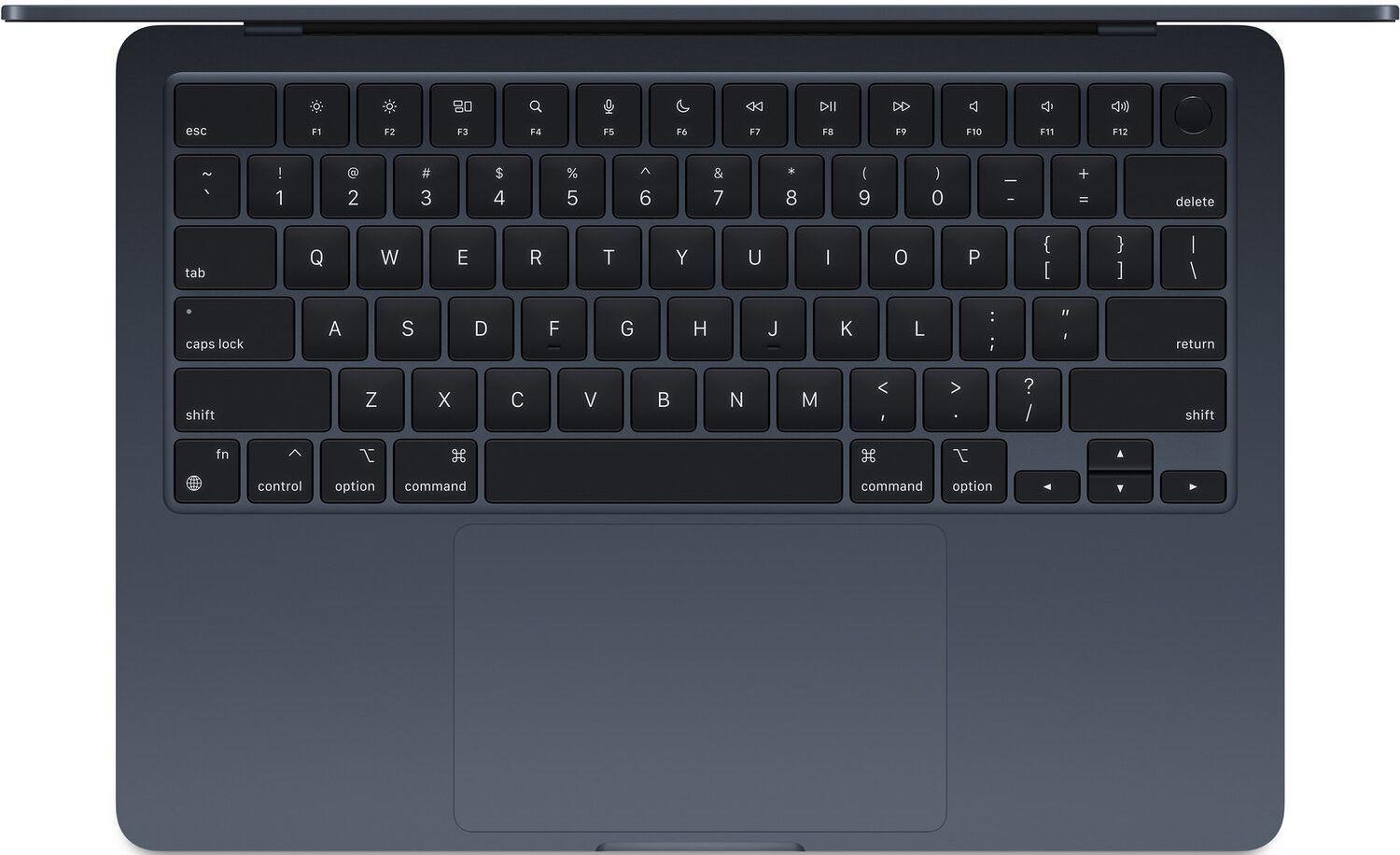 MacBook Air (2024) 13.6-inch - Midnight - Apple M3 Chip: 8-Core CPU/10-Core GPU - 8GB RAM - SSD 512GB