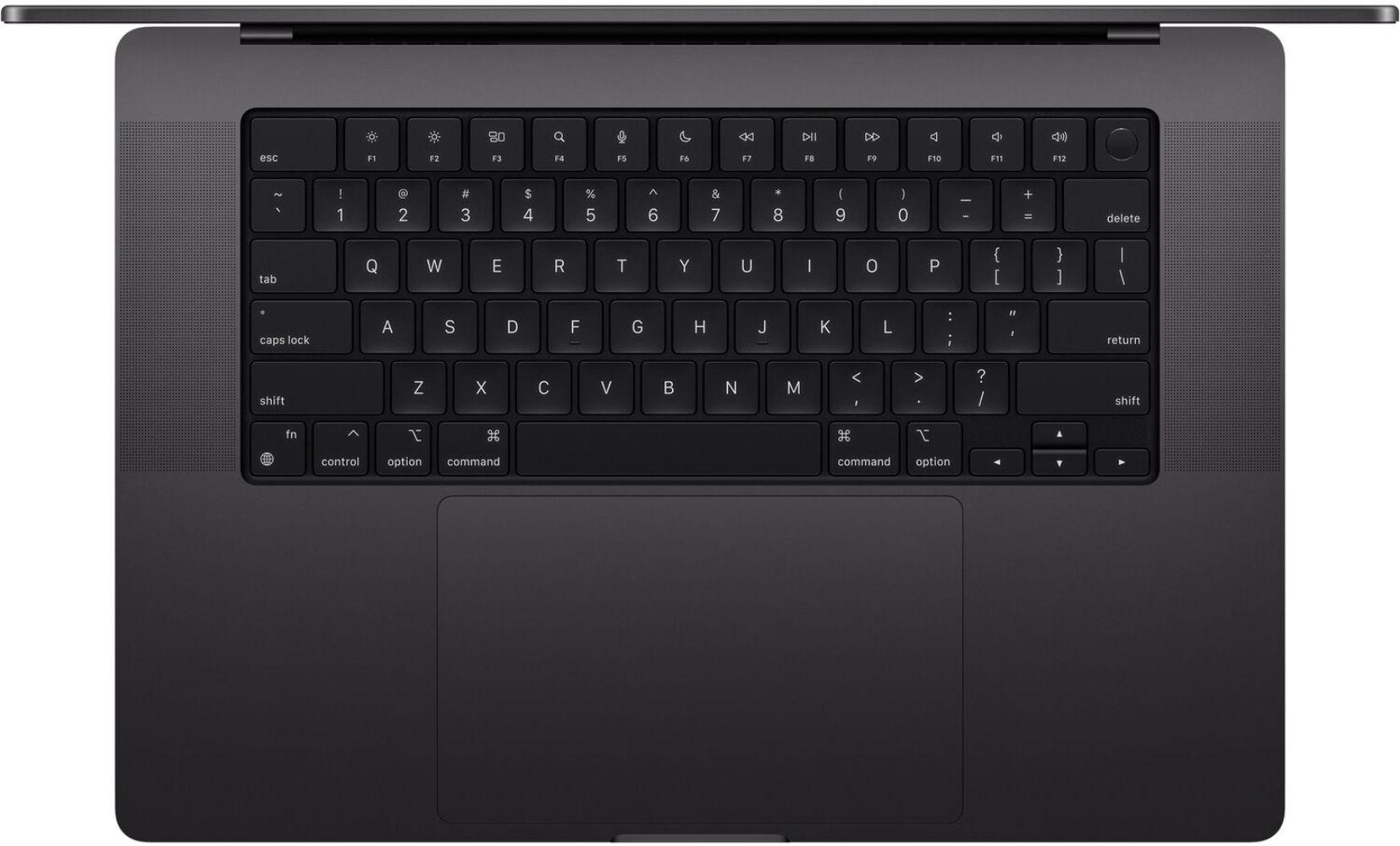 MacBook Pro (2024) 16-inch - Space Black - Apple M4 Pro chip: 14‑core CPU/20‑core GPU - 24GB RAM - SSD 512GB
