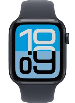 Apple Watch SE 3rd Gen (2025) (Cellular + GPS) - 64GB - 40mm - Midnight Aluminum Case with Black Silicone Sport Band - S/M Size