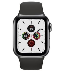 Apple Watch Series 5 (Cellular + GPS) - 32GB - 44mm - Space Grey Aluminum Case with Black Rubber Sport Band