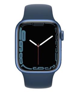 Apple Watch Series 7 (Cellular + GPS) - 32GB - 41mm - Blue Aluminum Case with Abyss Blue Rubber Sport Band