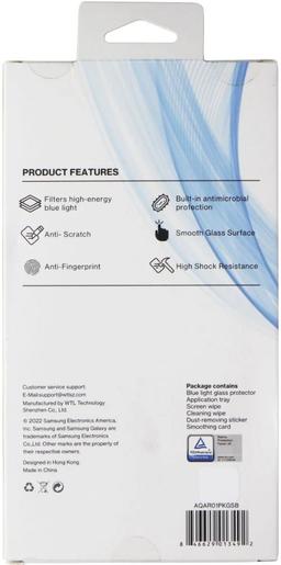 AQA Blue Light Glass Screen Protector for Galaxy S22 - Clear
