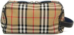 Refurbished Burberry Leather Nylon Canvas Clutch Bag Pouch - Reebelo US