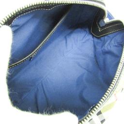 Refurbished Burberry Leather Nylon Canvas Clutch Bag Pouch - Reebelo US