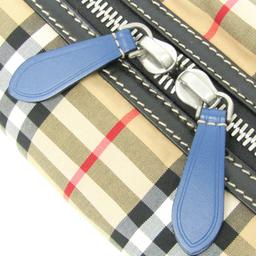Refurbished Burberry Leather Nylon Canvas Clutch Bag Pouch - Reebelo US