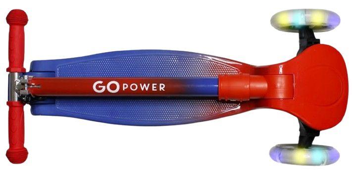 GoPowerBike GoRider Kick Scooter - Blue/Red