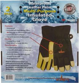 Habit Waterproof Multi-Purpose Insulated Gloves M - Black/Yellow