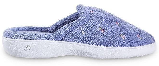 Isotoner Bedroom Slip-On with Enhanced Heel Cushion - 6 - Blue