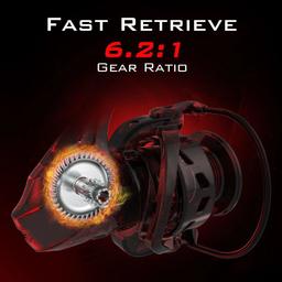 KastKing 2000 Royale Legend Glory Fishing Reel - Red