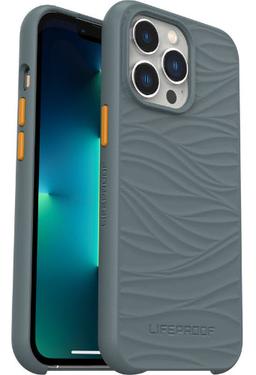 LifeProof Wake Phone Case for iPhone 13 Pro - Anchors Away (Teal Grey / Orange