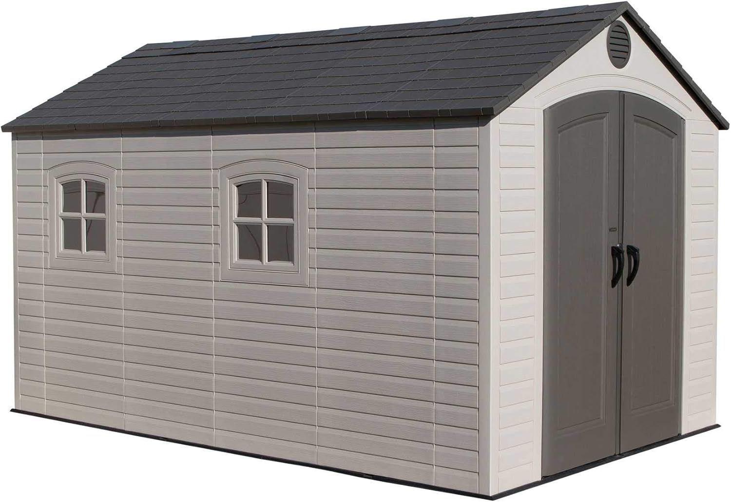 Lifetime 6402 8 ft. x 12.5 ft. Resin Outdoor Storage Shed - Reebelo US