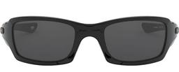 Oakley Fives Squared Mens Sunglasses - Grey Lenses/Polished Black Frame
