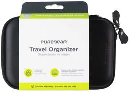 PureGear Travel Organizer Carry Case Zip-Up Pouch - Black - Brand New