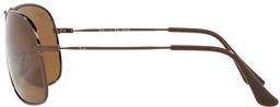 Ray-Ban Metal Aviator Sunglasses Frame RB3267 - Polished Brown/ Lenses Brown
