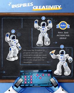 Ruko 1088 Large Smart Robots for Kids - Pink