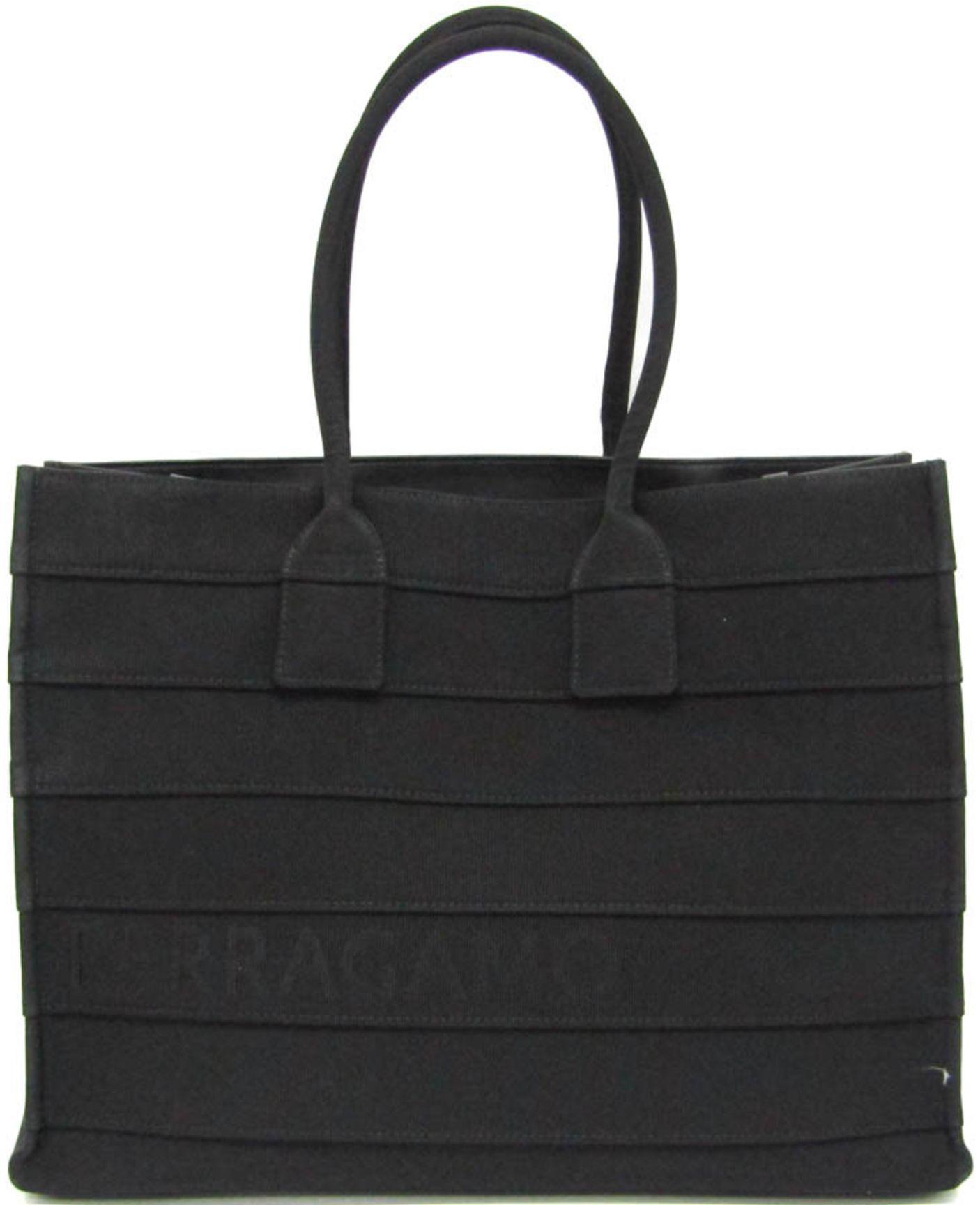 Salvatore Ferragamo Canvas Tote Bag