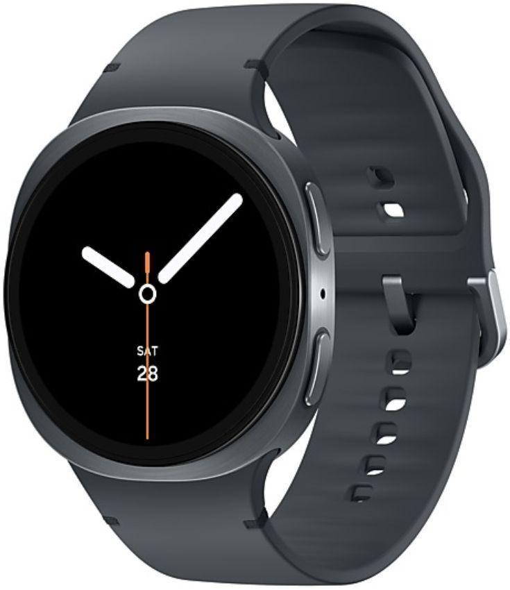 Galaxy Watch8 (Bluetooth + LTE) - 32GB - 40mm - Graphite Aluminum Case with Graphite Silicone Sport Band - Small/Medium Size