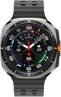 Galaxy Watch Ultra (2024) (Bluetooth + LTE) - 32GB - 47mm - Titanium Silver Titanium Case with Dark Grey Silicone Marine Band