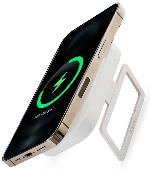 Tylt Magnetic Wireless Power Bank Stand 2.5K - White