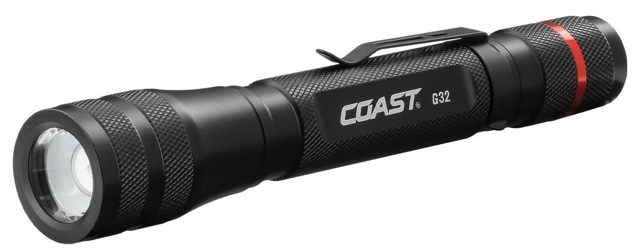 Coast G32 Twist Focus Flashlight with Pure and Bulls-Eye Spot Beam