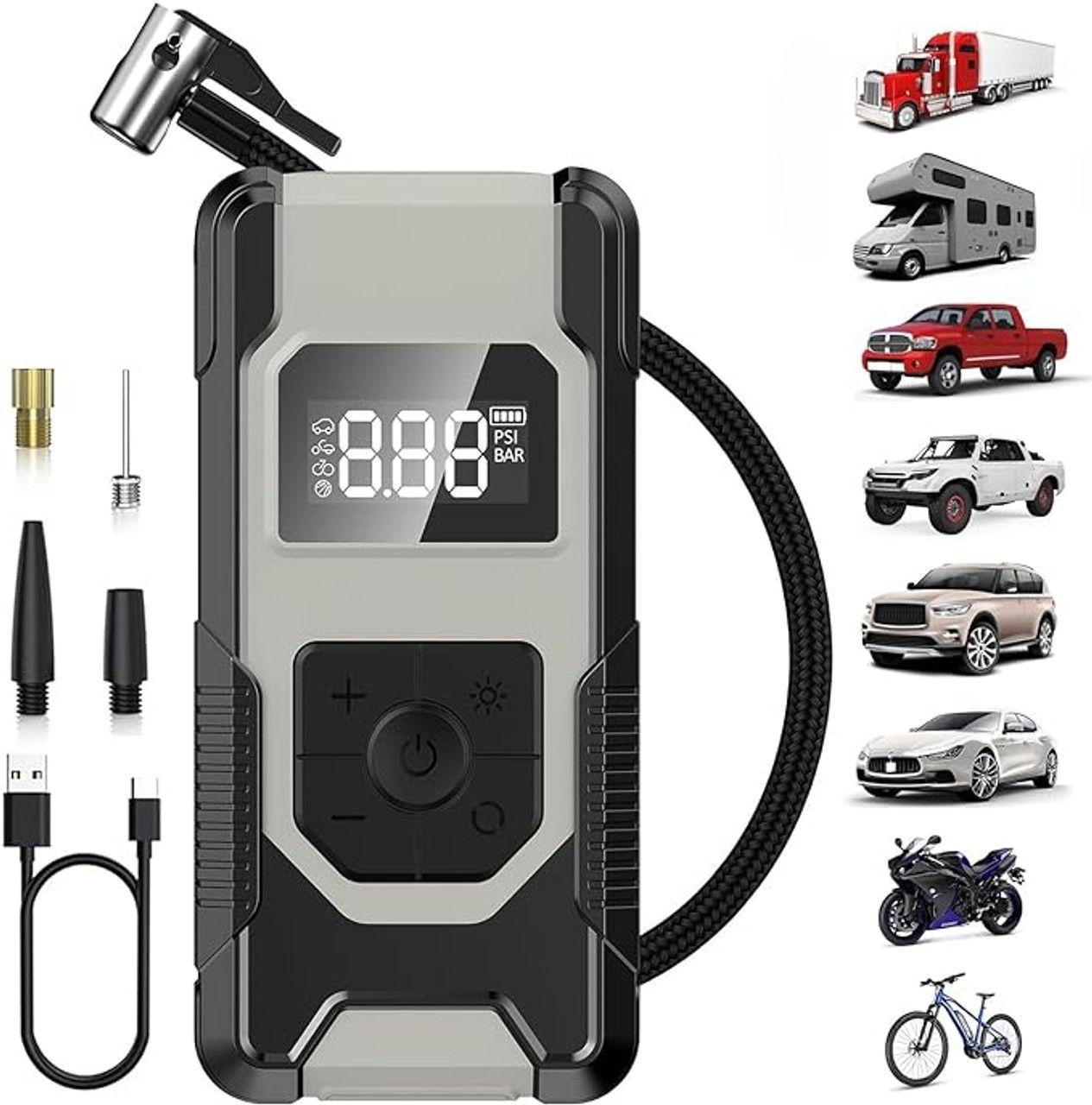 Hefoo Home Portable Tire Inflator Air Compressor 160PSI Cordless