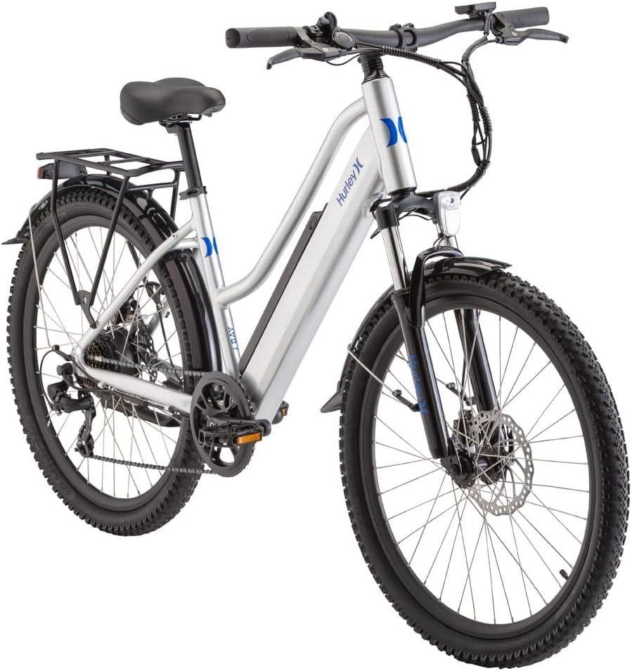 Hurley J-Bay E Electric E-Bike with 7 Speed and Disc Brakes