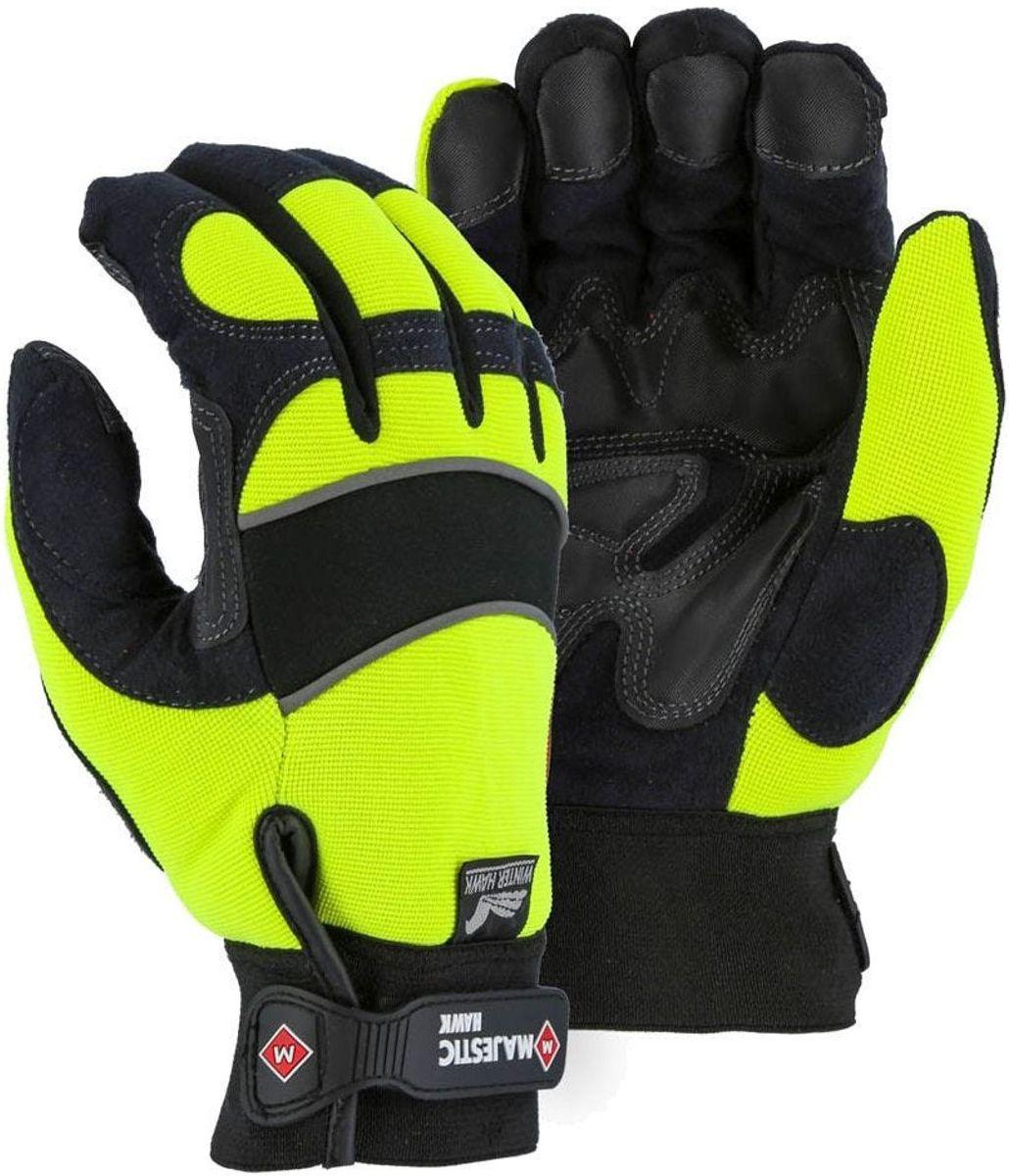 Majestic Winter Hawk ArmorSkin Insulated Mechanics Work Gloves (L)