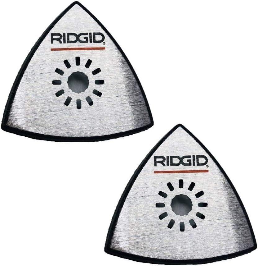 Ridgid R8223404 JobMax Multi-Tool Head Replacement Detail Sanding Backing Pad (2 Pack)