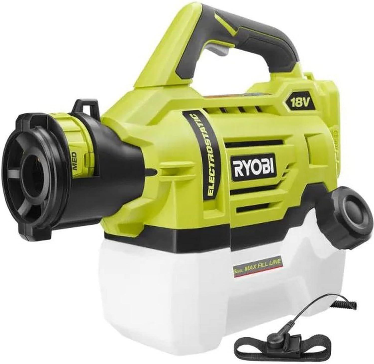 Ryobi One+ 18V Cordless Electrostatic 0.5 Gal. Sprayer Tool Only P2809BTL