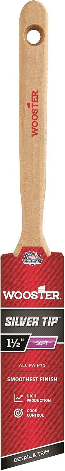 Wooster Brush 5221-1 1/2 Silver Tip Angle Sash Paintbrush 1-1/2-Inch (3 Pack)