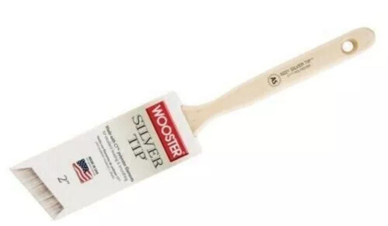 Wooster Brush 5221-2 1/2 Silver Tip Angle Sash Paint Brush 2 1/2-Inch (2 Pack)